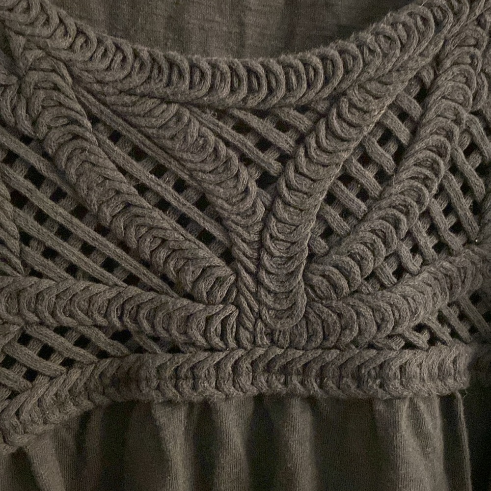 3X Joe Fresh 100% Cotton Top with Crochet Yoke - Picture 5 of 11